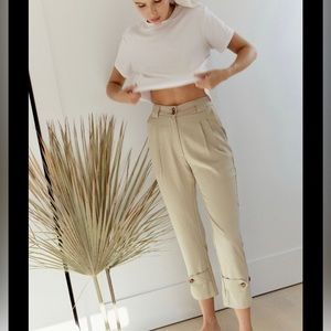 Whimsy + Row Cream Trousers